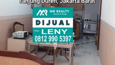 RUMAH SIAP HUNI 2,5 LANTAI DI TANJUNG DUREN, JAKARTA BARAT