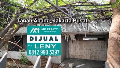 TURUN HARGA..KAVLING KOMERSIL LT 600 M2 UNTUK GEDUNG PERKANTORAN/RUMAH DI TANAH ABANG, GAMBIR, JAKARTA PUSAT, BEBAS BANJIR, LAGI BU
